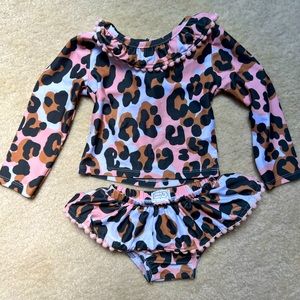 12-18 month Mud Pie long sleeve bathing suit bikini